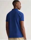 Mens Gant Contrast Collar Polo Shirt - Blue