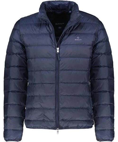 Mens Gant Light Down Jacket - Blue