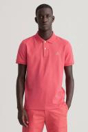 Mens Gant Pink Contrast Collar Polo Shirt - Pink