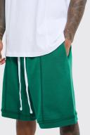 Mens Green Oversized T-Shirt & Dropped Crotch Short Set