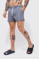 Mens Grey Man Signature Short Length Swim Shorts