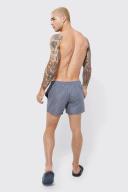 Mens Grey Man Signature Short Length Swim Shorts