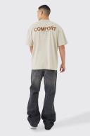 Mens Grey Relaxed Rigid Flare All Over Ripped Jeans