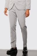 Mens Grey Slim Suit Trousers