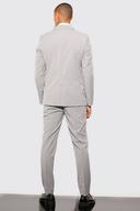 Mens Grey Slim Suit Trousers