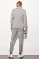 Mens Grey Super Skinny Suit Trousers