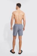 Mens Grey Tall Man Signature Mid Length Swim Shorts