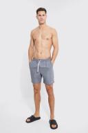 Mens Grey Tall Man Signature Mid Length Swim Shorts