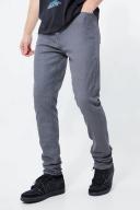 Mens Grey Tall Skinny Stacked Zip Gusset Coated Jean