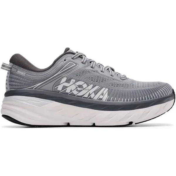 Mens Hoka Bondi 7 Extra-Wide Wild Dove/ Dark Shadow / 11.5