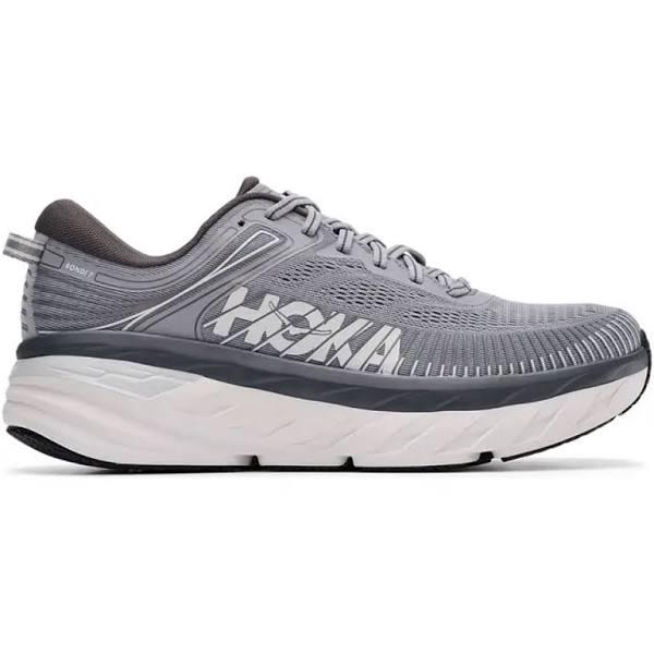 Mens Hoka Bondi 7 Extra-Wide Wild Dove/ Dark Shadow / 11