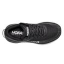 Mens Hoka Bondi 7 Wide (2E) Black/White / 12