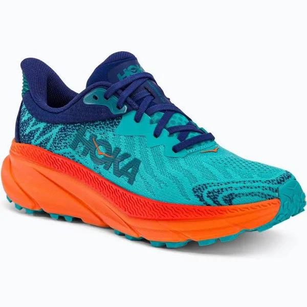 Mens Hoka Challenger ATR 7 Wide Ceramic/Vibrant Orange / 9