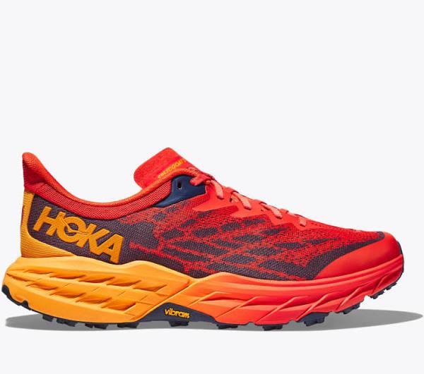 Mens Hoka Speedgoat 5 Wide Fiesta/Radiant Yellow / 10.5