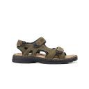 Mens Hush Puppies Simmer Brown Greystone Grey Tan Sandals Leather Shoes