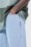 Mens Ice Blue Baggy Fit Jeans