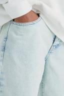 Mens Ice Blue Baggy Rigid Jean