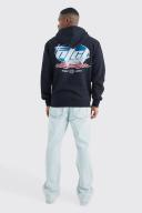 Mens Ice Blue Relaxed Rigid Flare Jean