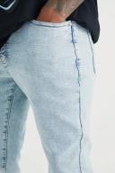 Mens Ice Blue Skinny Stretch Jean