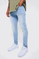 Mens Ice Blue Skinny Stretch Jeans