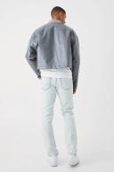 Mens Ice Blue Straight Rigid Jean