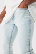 Mens Ice Blue Super Skinny Stretch Jean