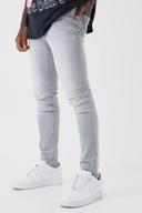 Mens Ice Grey Skinny Stretch Jean