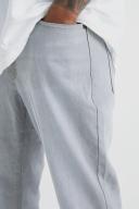 Mens Ice Grey Slim Rigid Flare Jean
