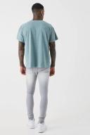 Mens Ice Grey Super Skinny Stretch Jean