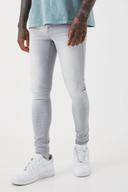 Mens Ice Grey Super Skinny Stretch Jean