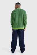 Mens Indigo Baggy Fit Jeans with Contrast Stitch
