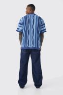 Mens Indigo Baggy Rigid Jean