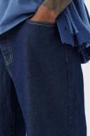 Mens Indigo Baggy Rigid Jean