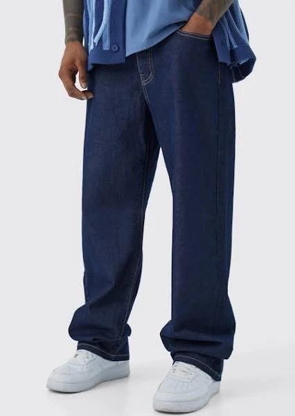 Mens Indigo Baggy Rigid Jean