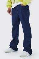 Mens Indigo Relaxed Rigid Flare Jean