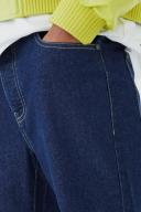 Mens Indigo Relaxed Rigid Flare Jean