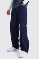 Mens Indigo Tall Baggy Rigid Jean