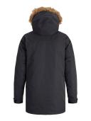 Mens Jack & Jones Longline Padded Coat - Black