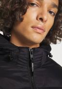 Mens Jack & Jones Longline Padded Coat - Black