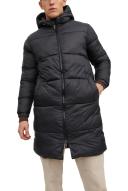 Mens Jack & Jones Longline Padded Coat - Black