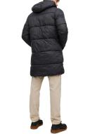 Mens Jack & Jones Longline Padded Coat - Black