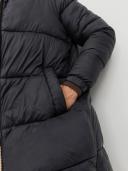 Mens Jack & Jones Longline Padded Coat - Black