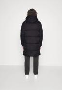 Mens Jack & Jones Longline Padded Coat - Black