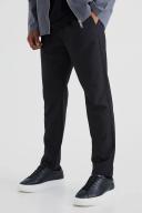 Mens Khaki Elasticated Skinny Crop 4 Way Stretch Smart Trousers