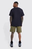 Mens Khaki Fixed Relaxed Statement Cargo Pocket Short