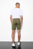Mens Khaki Fixed Waist Slim Formal Short