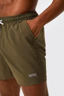 Mens Khaki Original Man Mid Length Swim Shorts