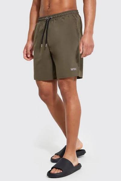 Mens Khaki Tall Original Man Swim Shorts