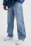 Mens Light Blue Baggy Rigid Jean