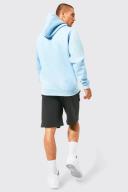 Mens Light Blue Offcl Over The Head Hoodie